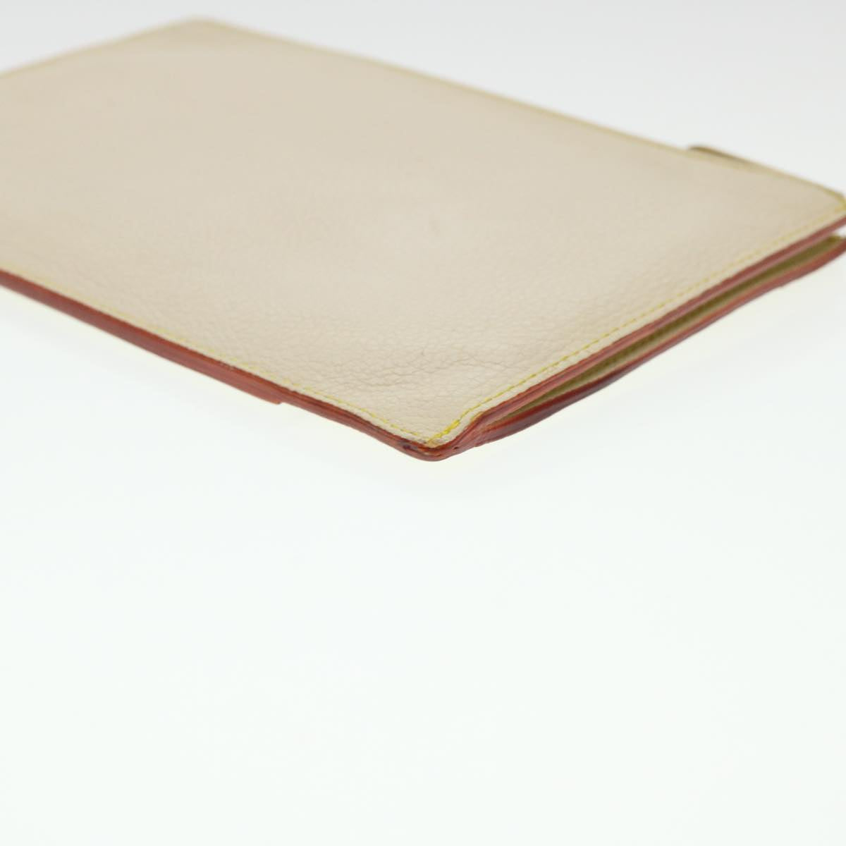 LOUIS VUITTON Suhari Anseparable GM Pouch White M91941 LV Auth 38578
