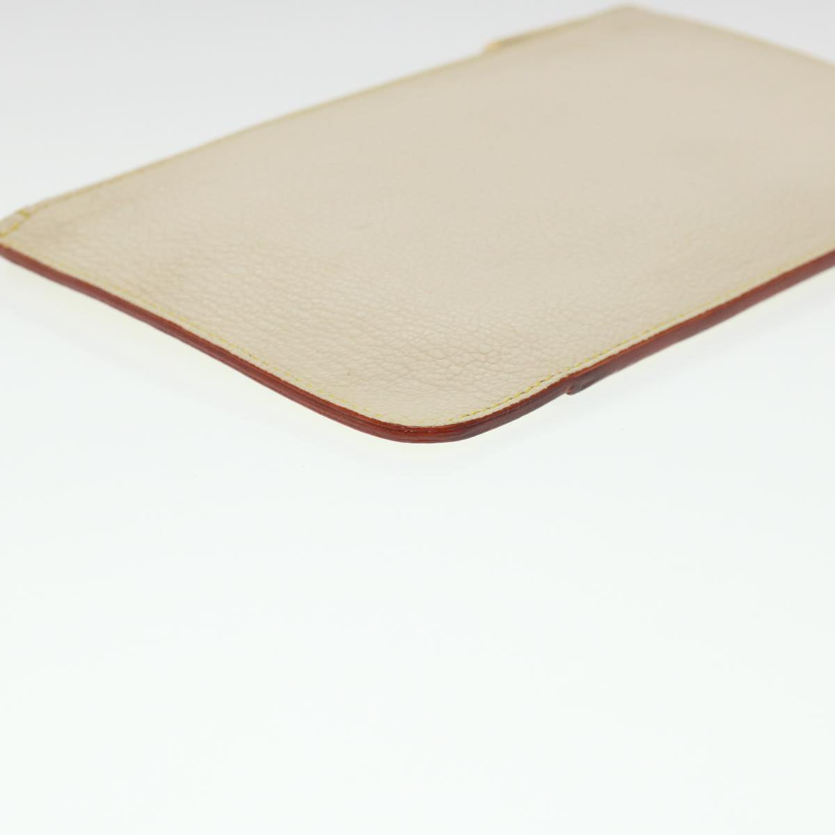 LOUIS VUITTON Suhari Anseparable GM Pouch White M91941 LV Auth 38578
