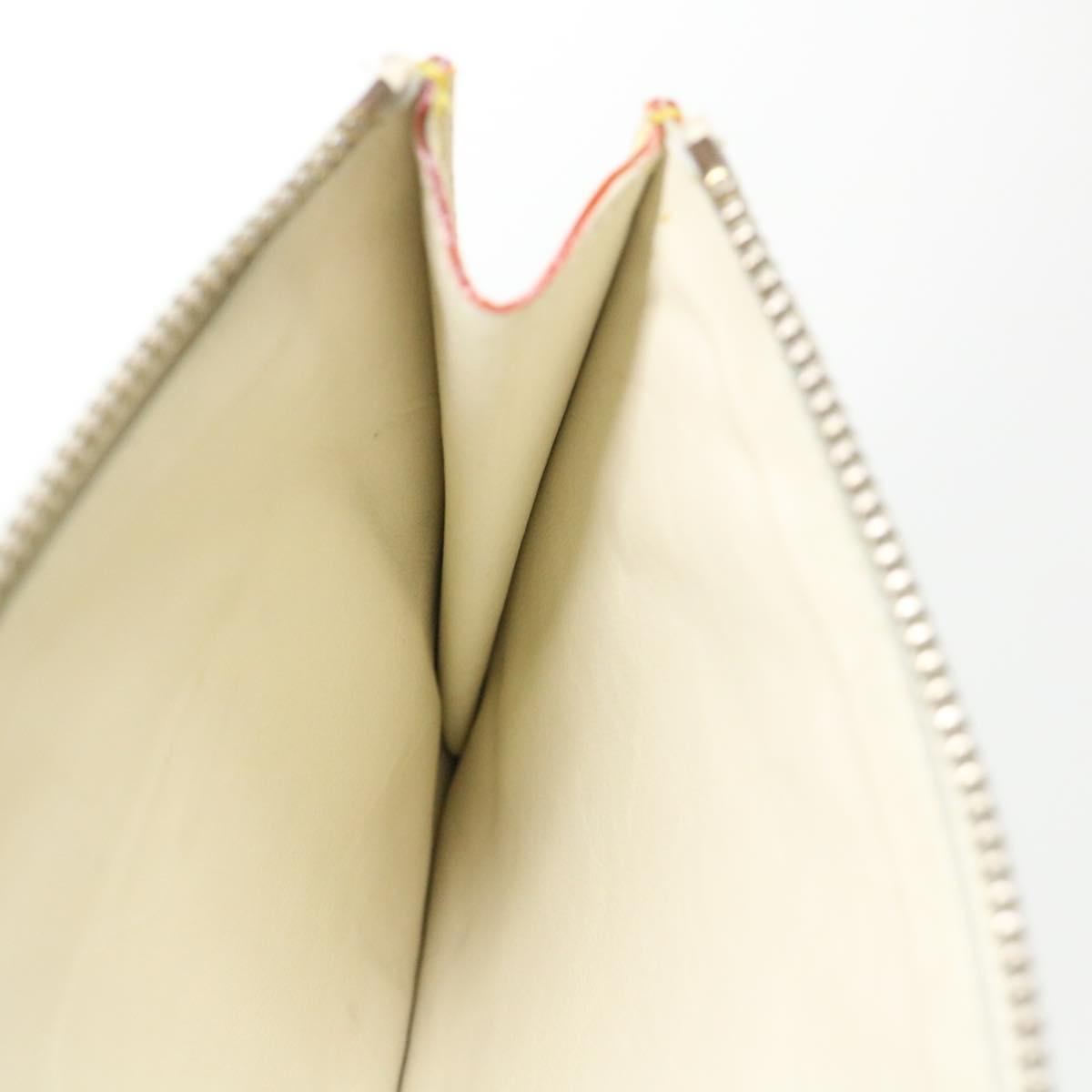 LOUIS VUITTON Suhari Anseparable GM Pouch White M91941 LV Auth 38578
