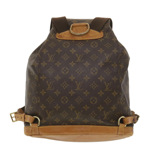 LOUIS VUITTON Monogram Montsouris GM Backpack M51135 LV Auth 38680