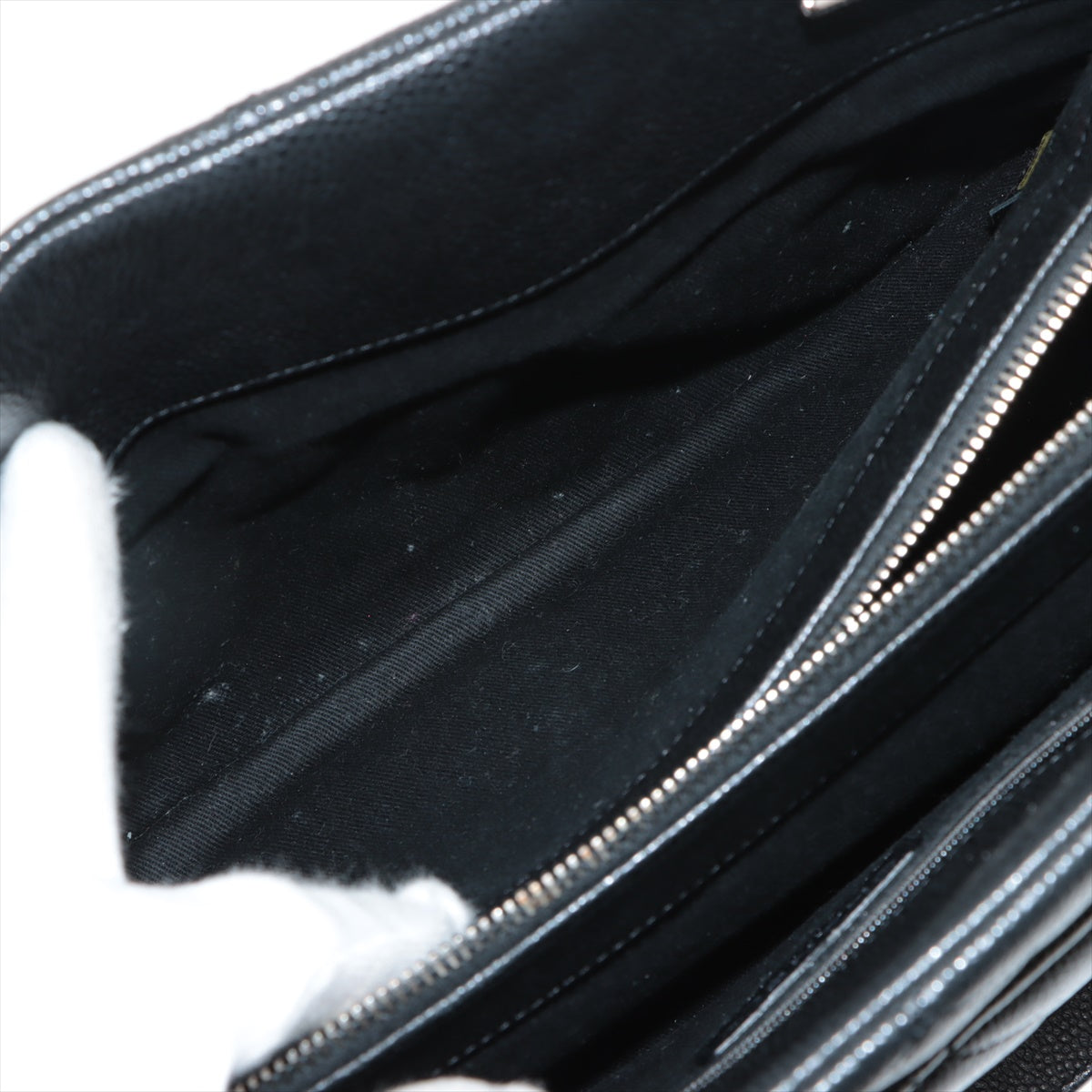 Chanel Matrasse Caviar S Tote Bag Coco Black Silver G  19th