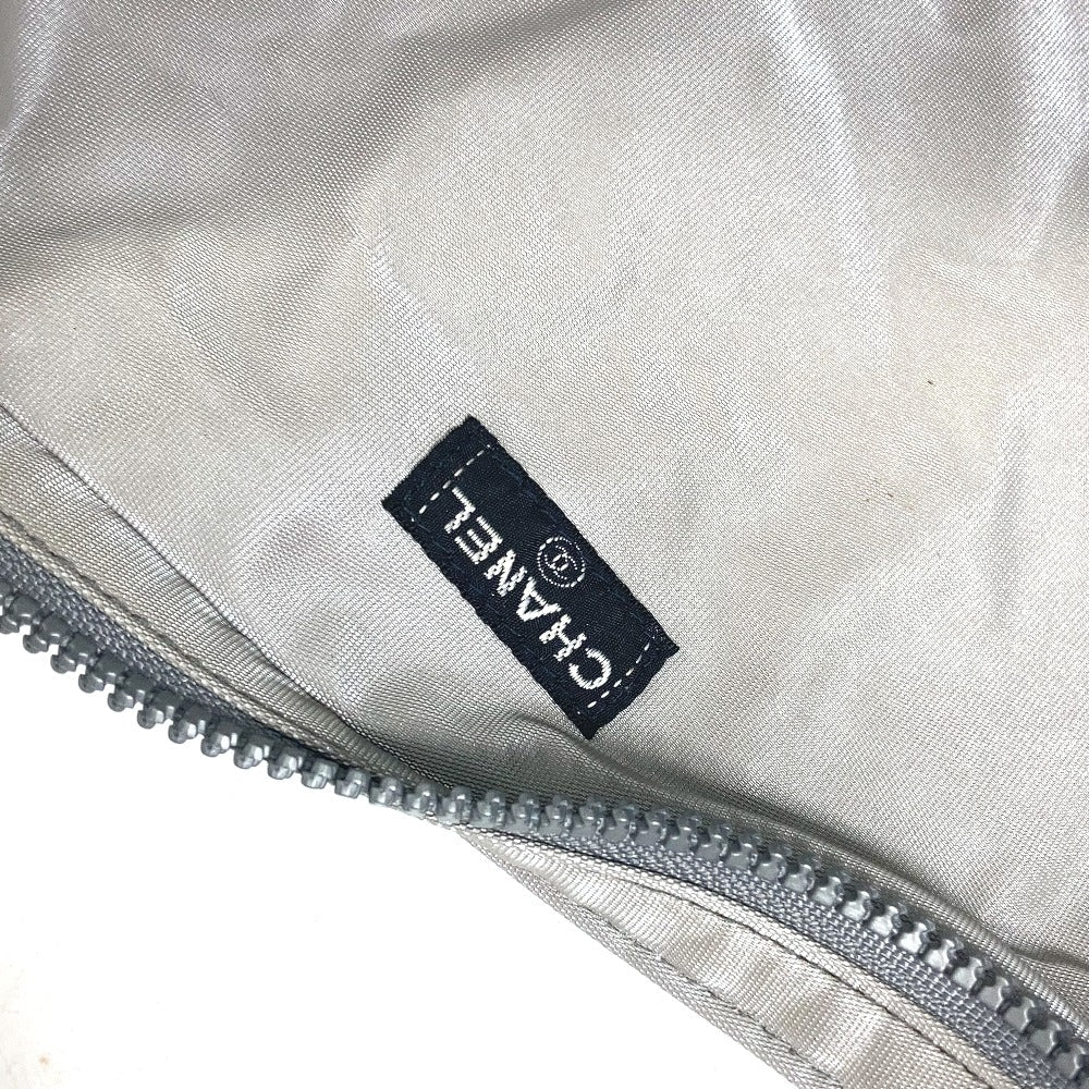 CHANEL Tote Bag rubber Gray type Shoulder logo Women Used