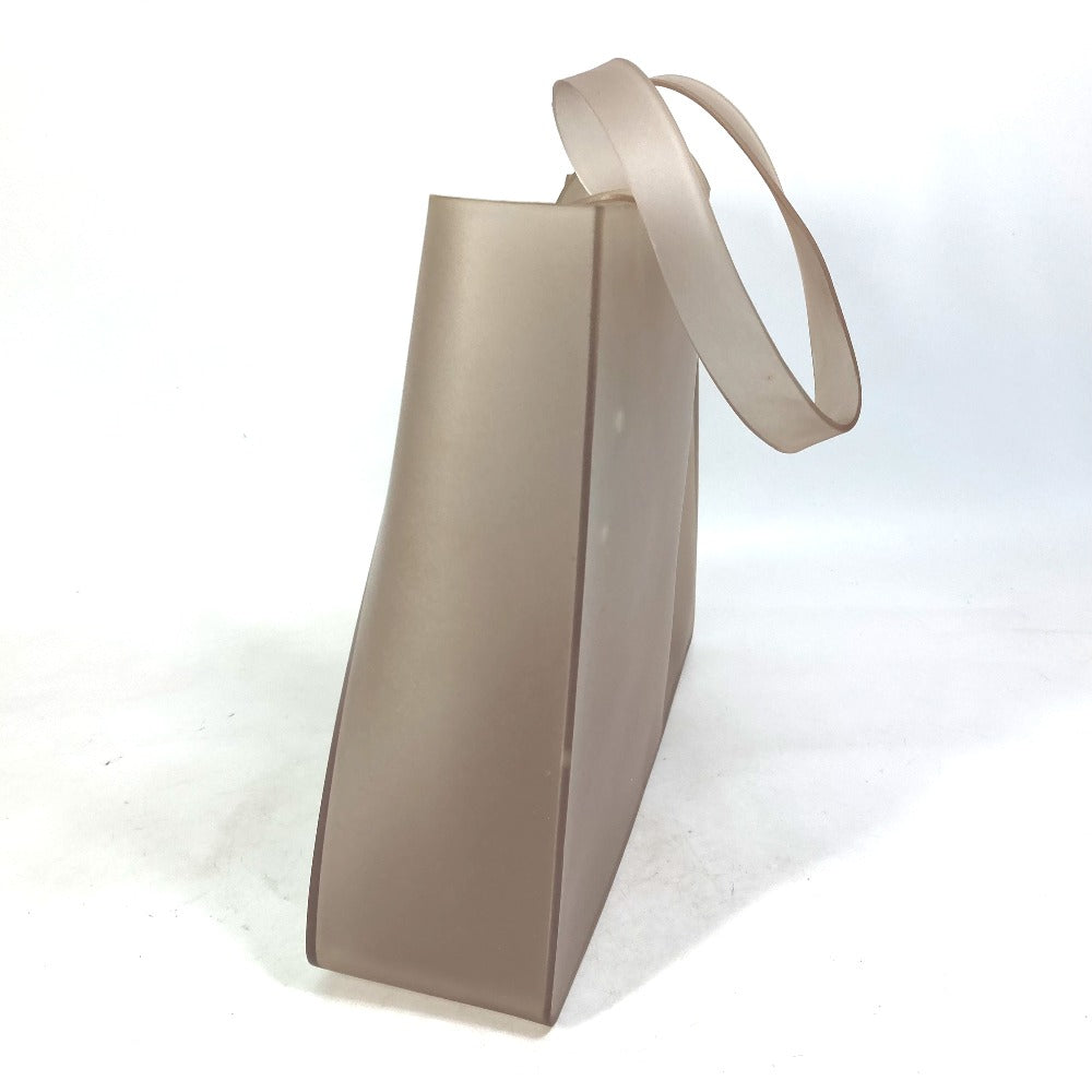 CHANEL Tote Bag rubber Gray type Shoulder logo Women Used