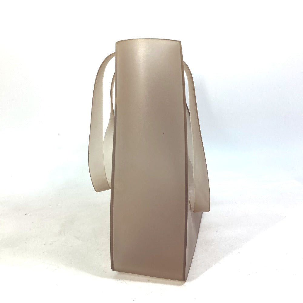 CHANEL Tote Bag rubber Gray type Shoulder logo Women Used