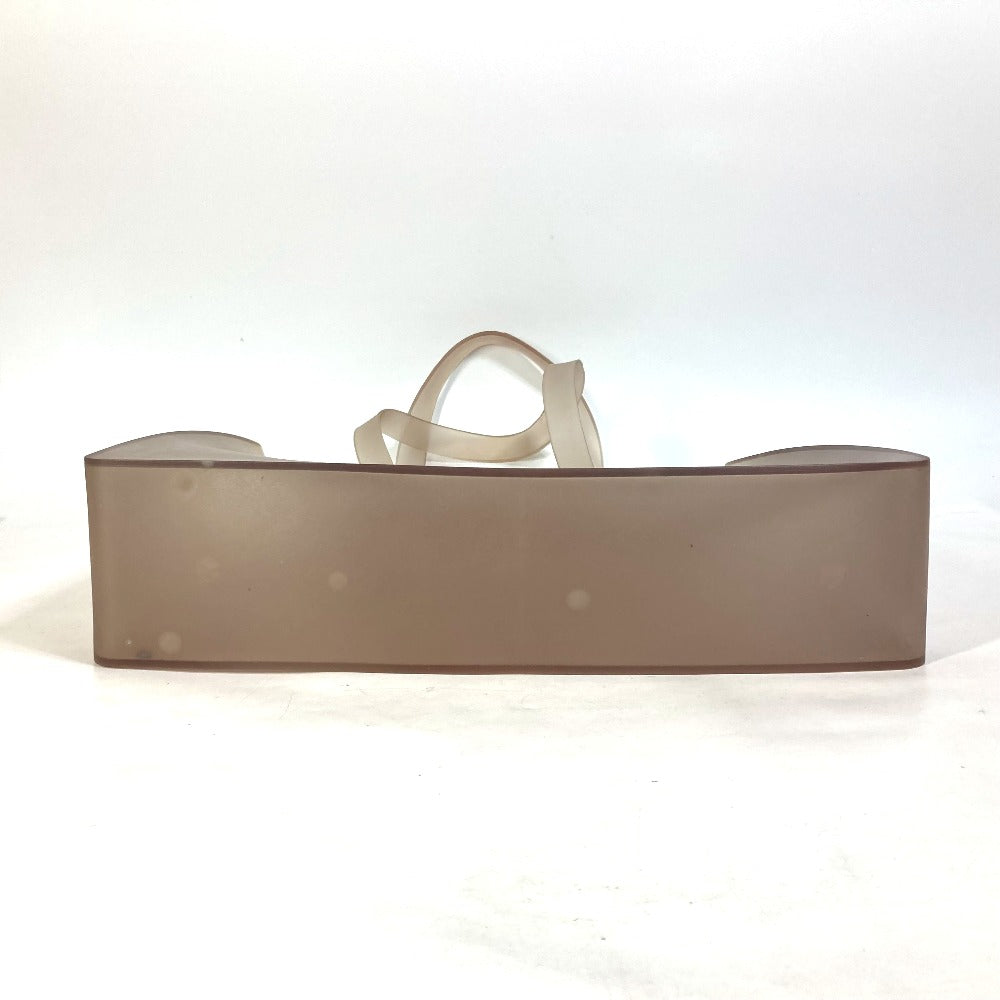 CHANEL Tote Bag rubber Gray type Shoulder logo Women Used