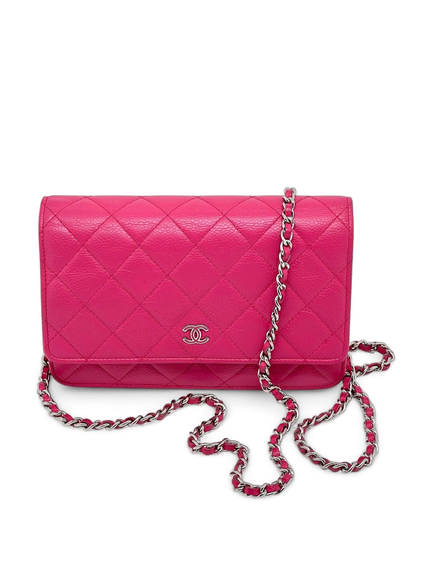 Chanel - Wallet en chain fuchsia