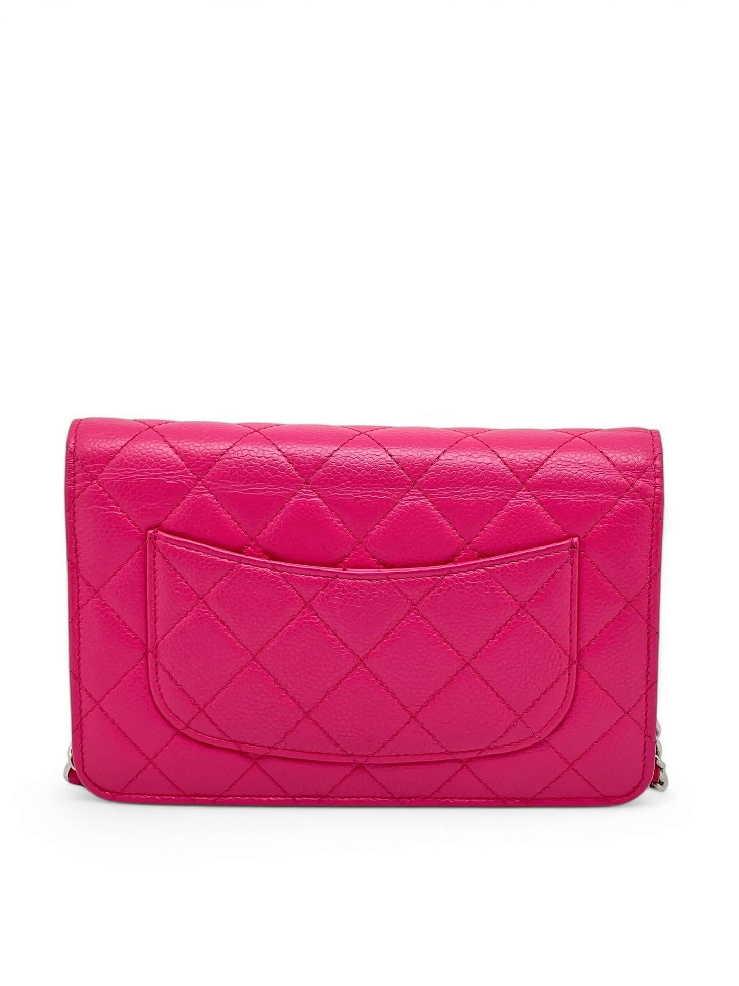 Chanel - Wallet en chain fuchsia