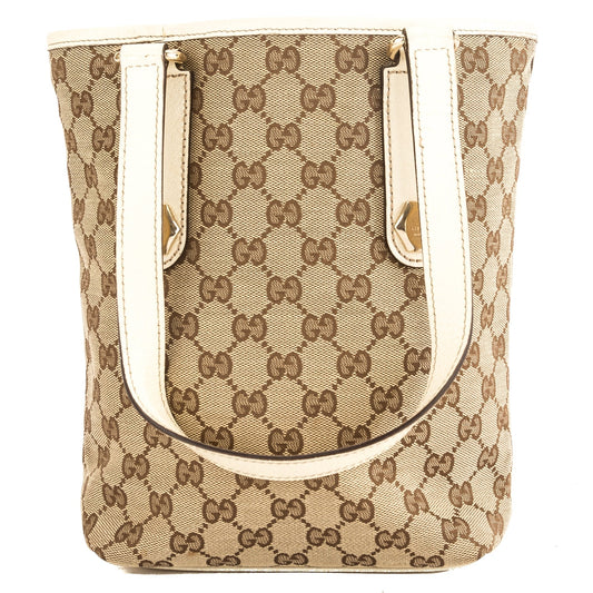 G*G Creme Leather GG Charmy Tote (3880002)