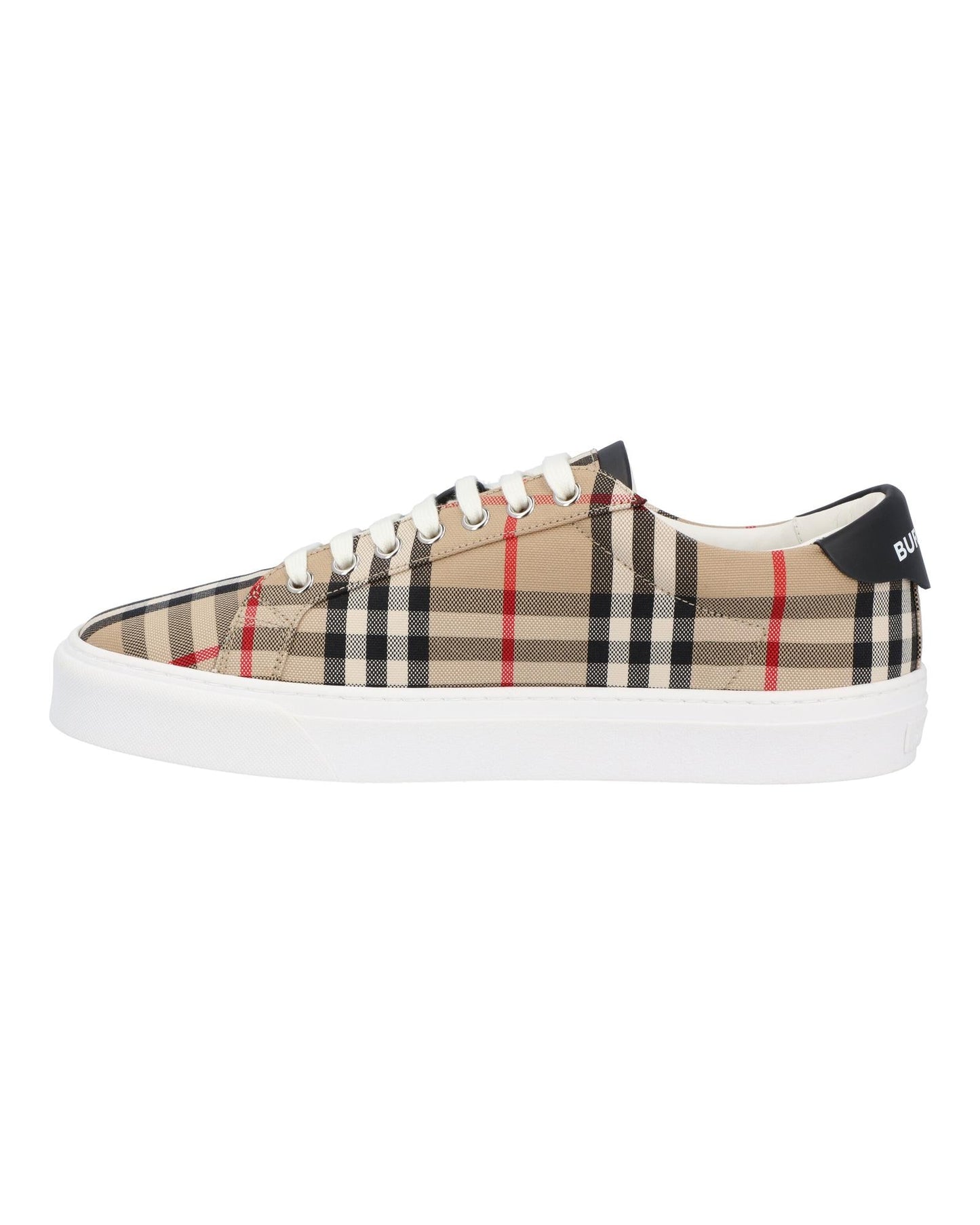 Burberry Arthur Check LowTop Sneakers Men Brown | Beige