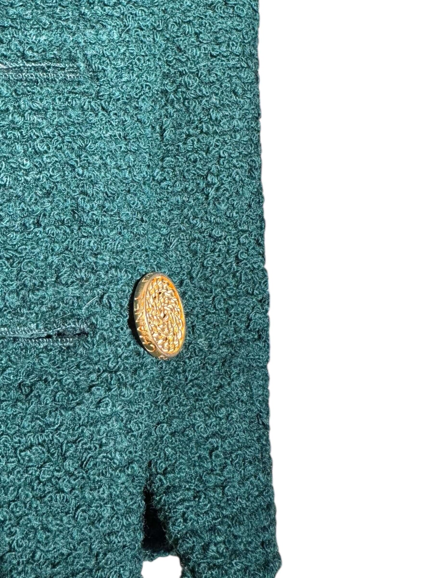Chanel - Jupe en tweed vert