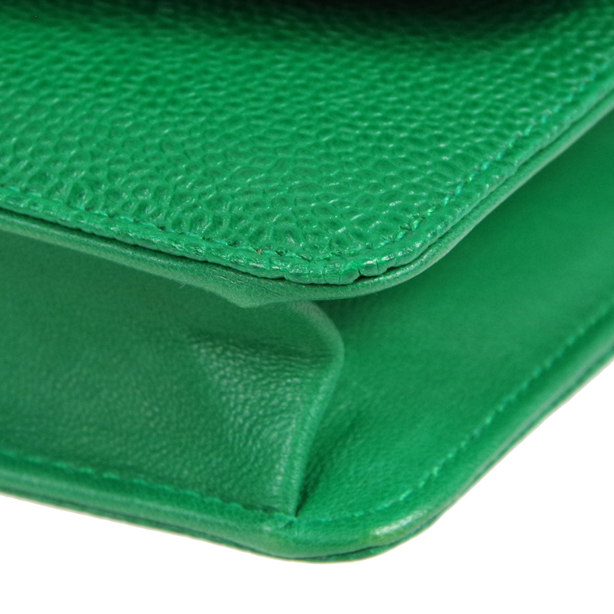 Chanel * 1994-1996 Timeless WOC Wallet on Chain Green Caviar