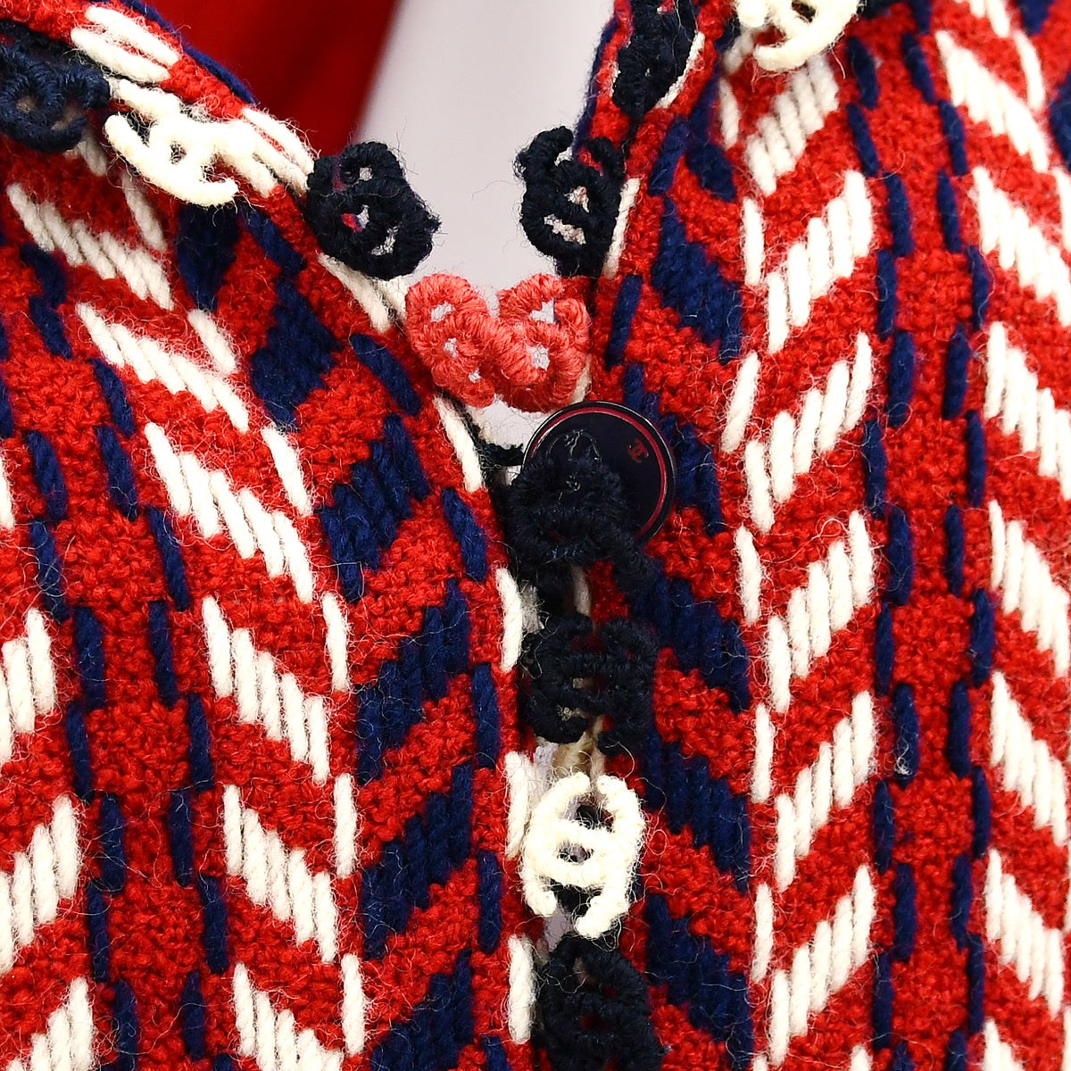 Chanel Single Breasted Jacket Red 04A #38