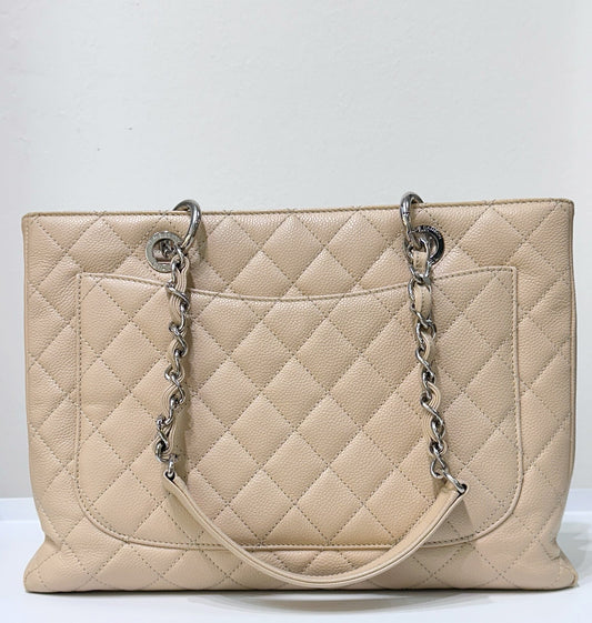 Chanel GST Beige Caviar Shw Bag