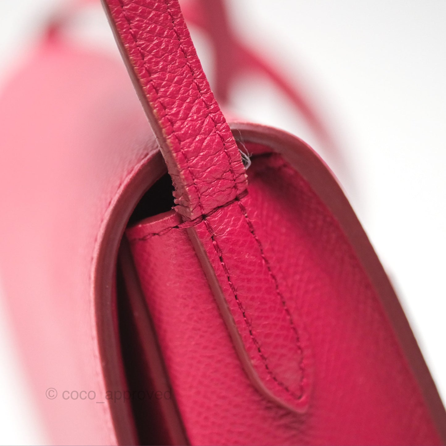 Celine Small Trotteur Crossbody Bag Grained Calfskin Dark Pink