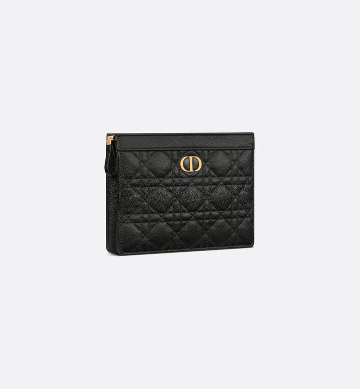 DIOR CARO ZIPPED POUCH WITH CHAIN