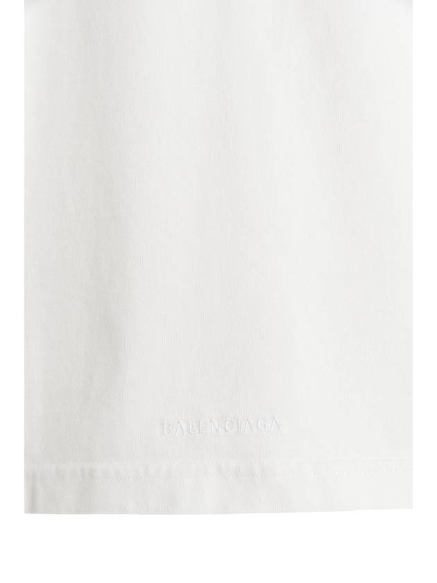 Luxury Balenciaga  WoMen's The Simpsons Printing Small Fit Short Sleeve T-Shirt White