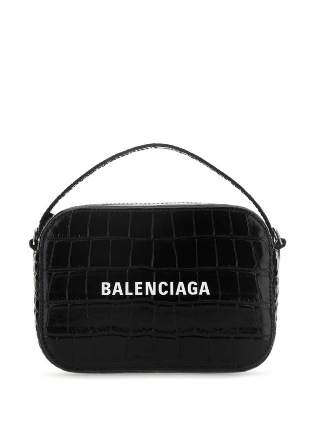Luxury Balenciaga  Logo Camera Cross Bag Black