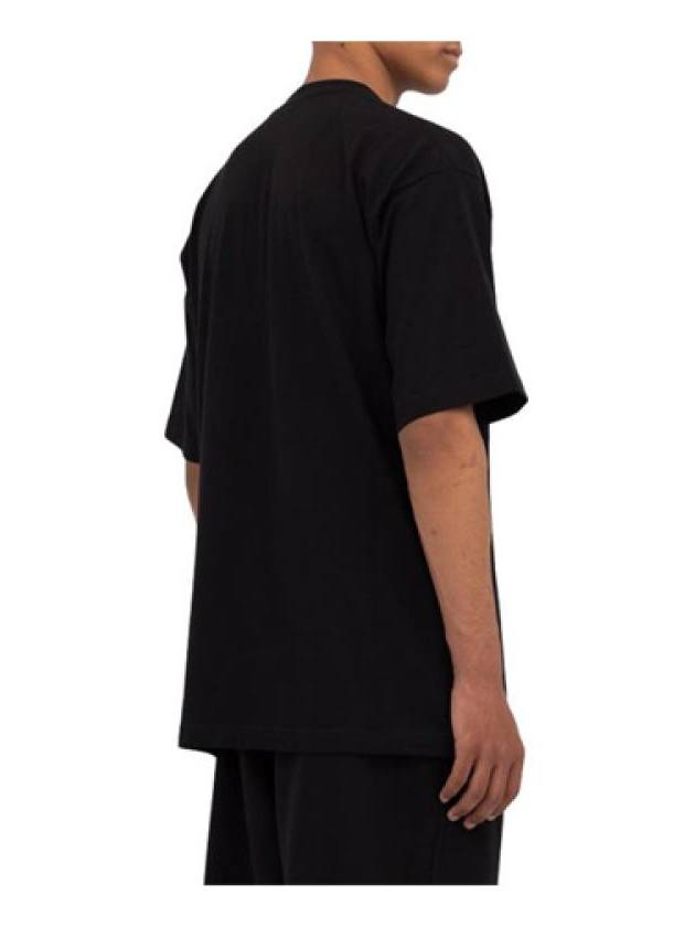 Luxury Balenciaga  Gym Wear Logo Print Short Sleeve T-Shirt Black