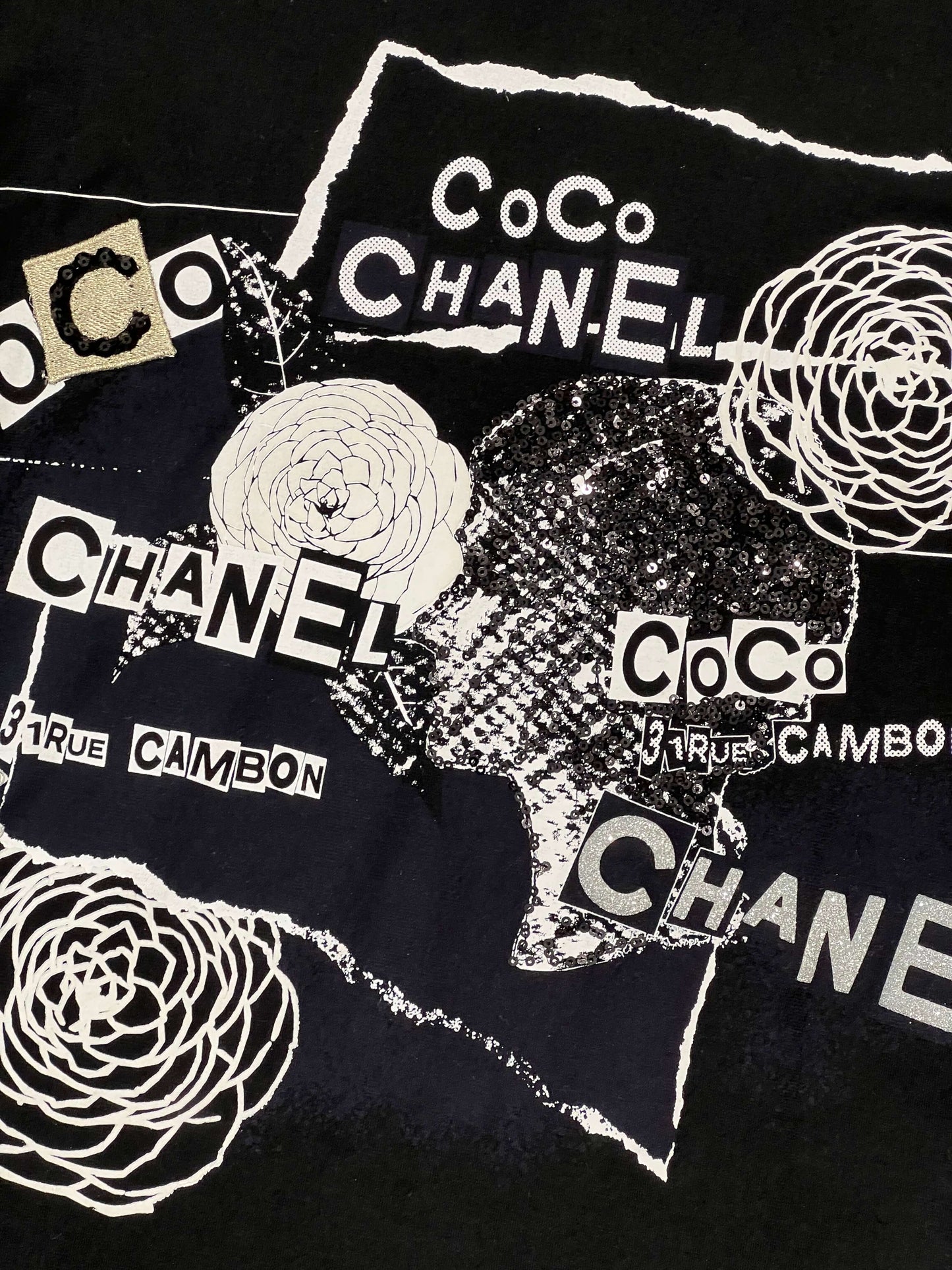 Chanel - T-shirt manches longues T36