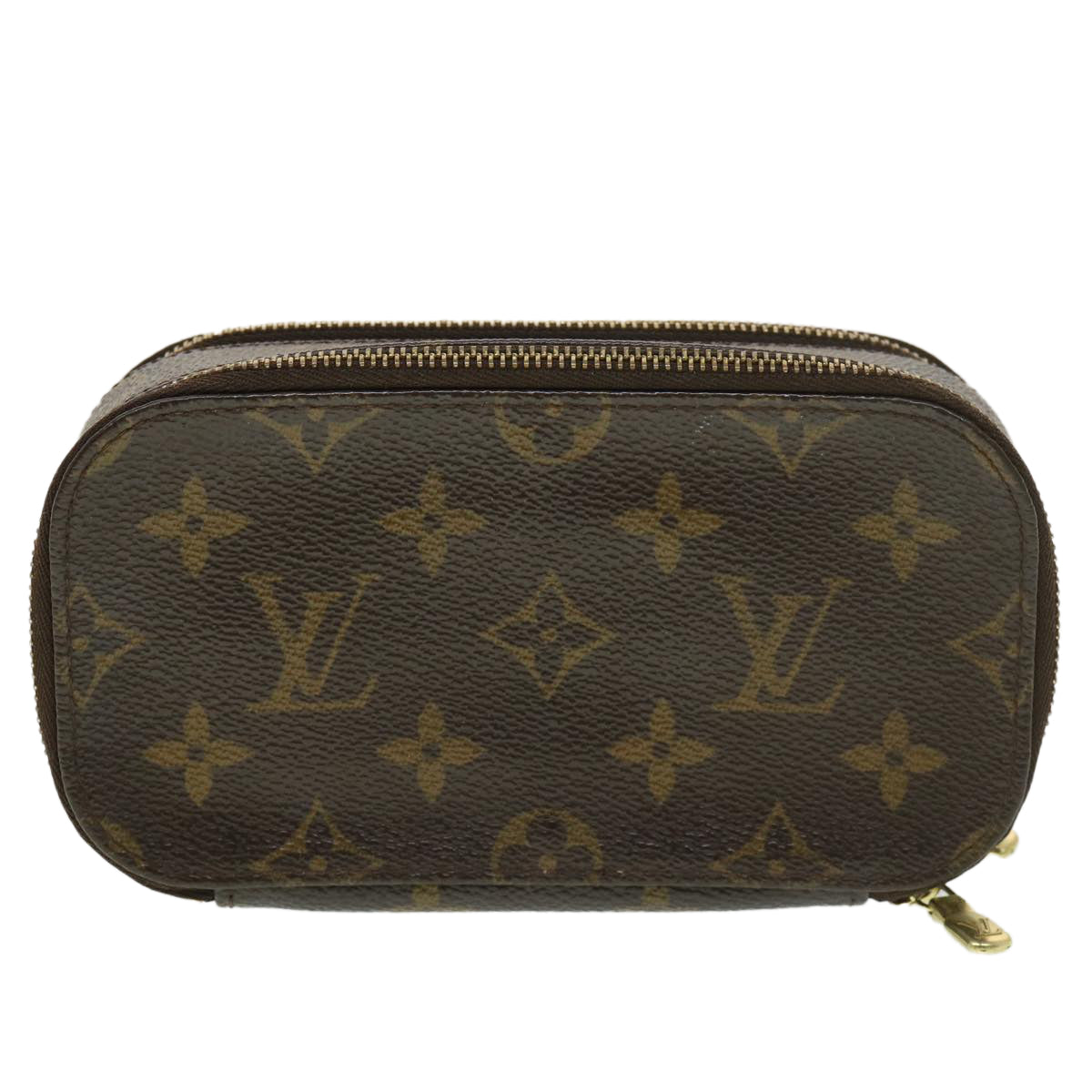 LOUIS VUITTON Monogram Trousse Brush PM Cosmetic Pouch M47510 LV Auth 39154