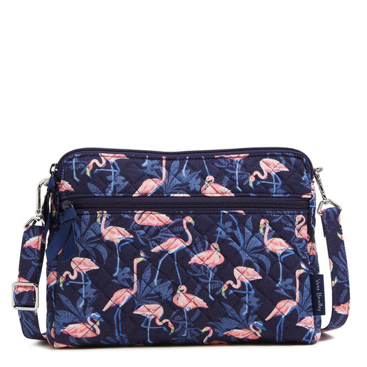 Triple Compartment Crossbody Bag