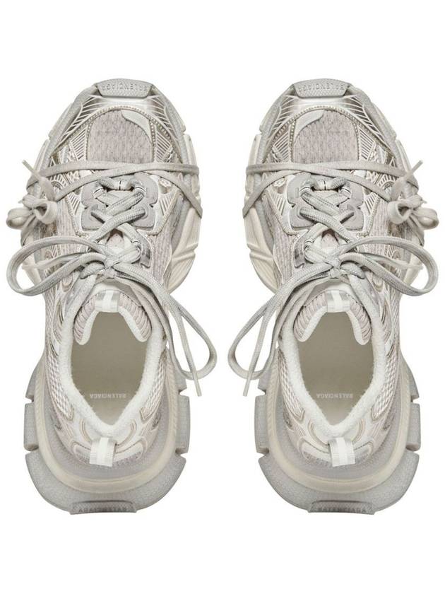 Luxury Balenciaga  3XL Mesh Panel Low Top Sneakers Grey