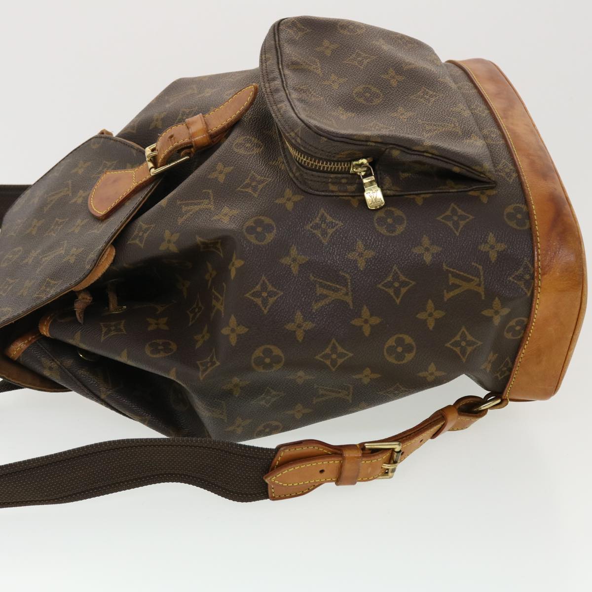 LOUIS VUITTON Monogram Montsouris GM Backpack M51135 LV Auth 39314