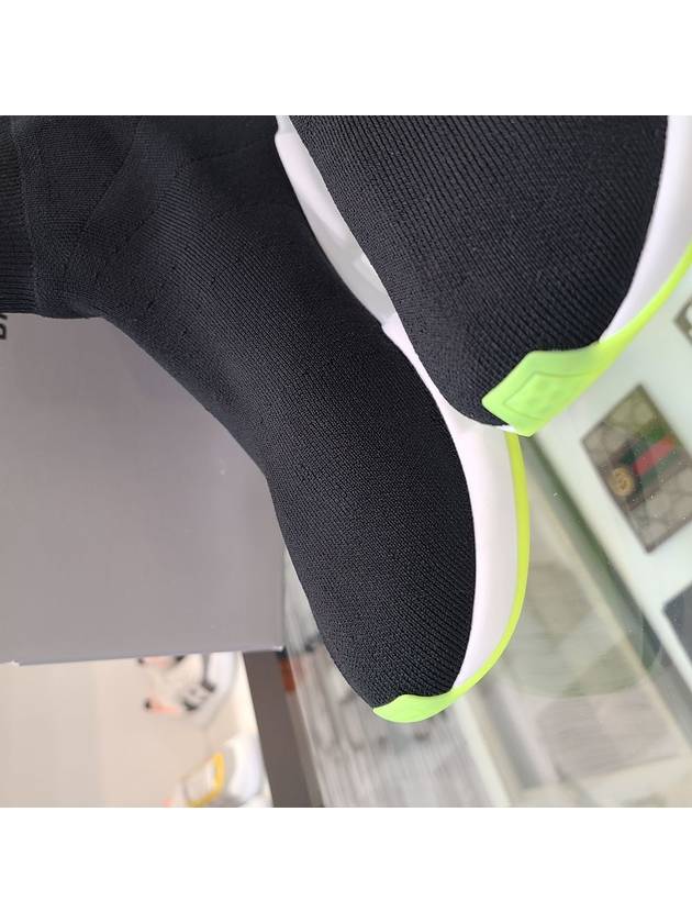 Luxury Balenciaga  Speed Runner High Top Sneakers Black Yellow