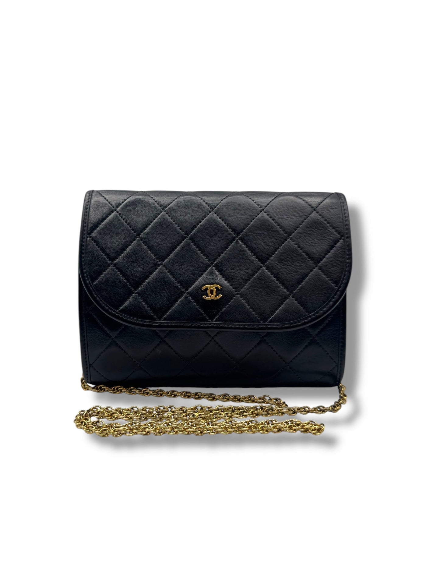 Chanel - Sac en cuir noir CC