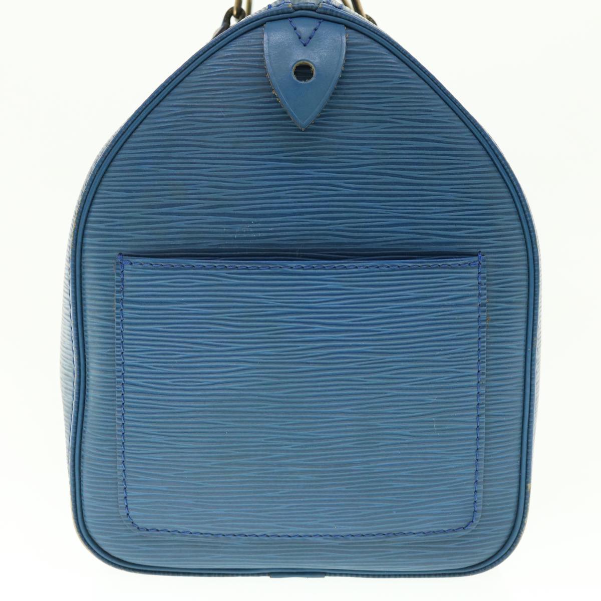 LOUIS VUITTON Epi Speedy 30 Hand Bag Toledo Blue M43005 LV Auth 39413