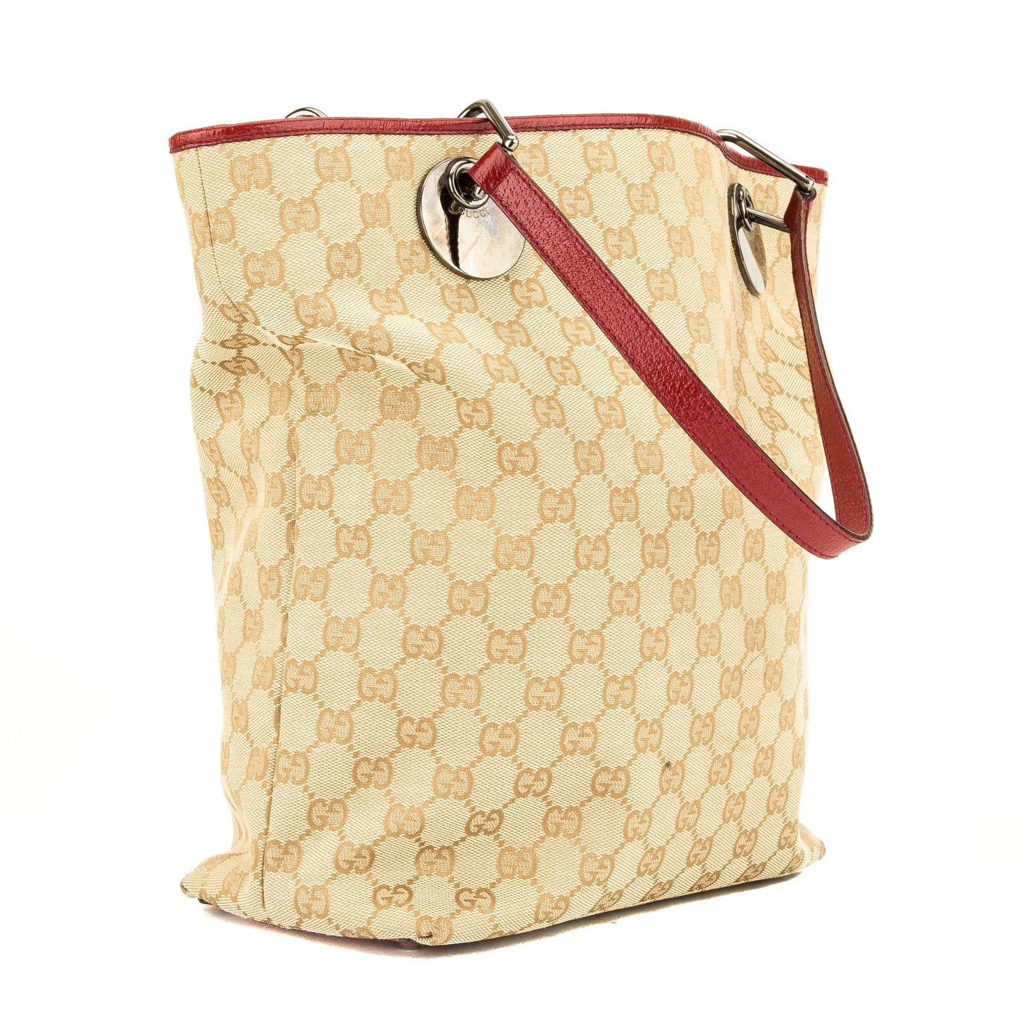 G*G Dark Red GG Monogram Large Eclipse Tote (3945013)
