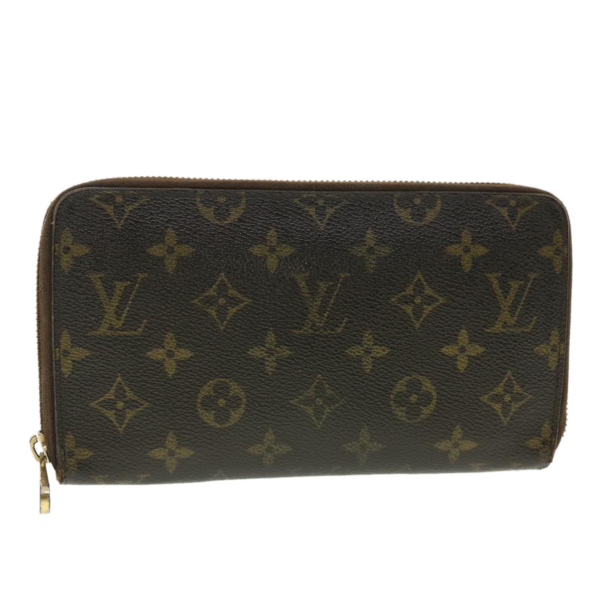 LOUIS VUITTON Monogram Zippy Organizer Long Wallet M62581 LV Auth 39479