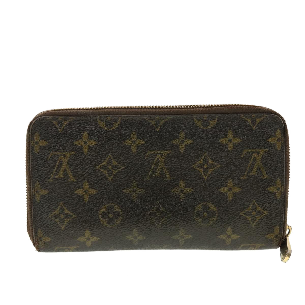 LOUIS VUITTON Monogram Zippy Organizer Long Wallet M62581 LV Auth 39479