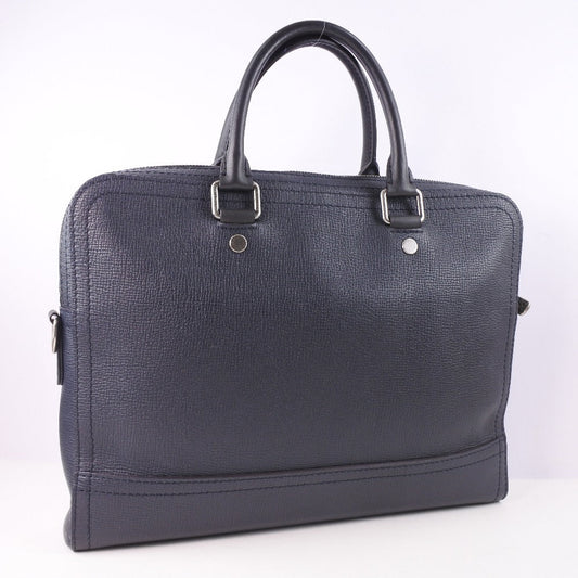 Louis Vuitton Brown Leather Porte Document Business briefcase bag