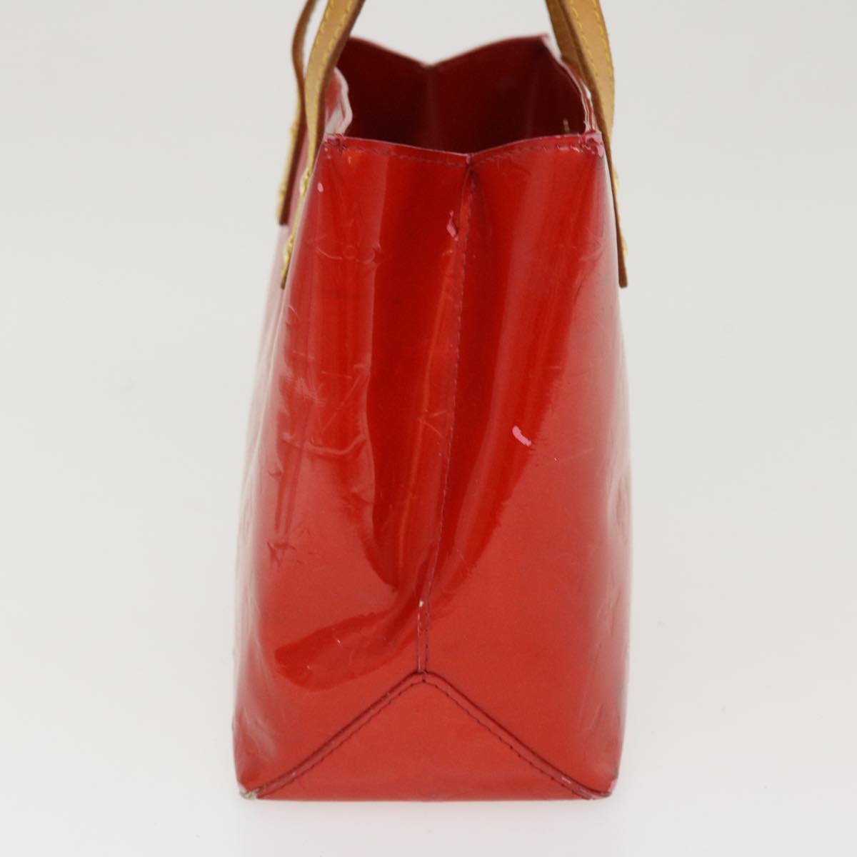 LOUIS VUITTON Monogram Vernis Reade PM Hand Bag Red M91336 LV Auth 39574