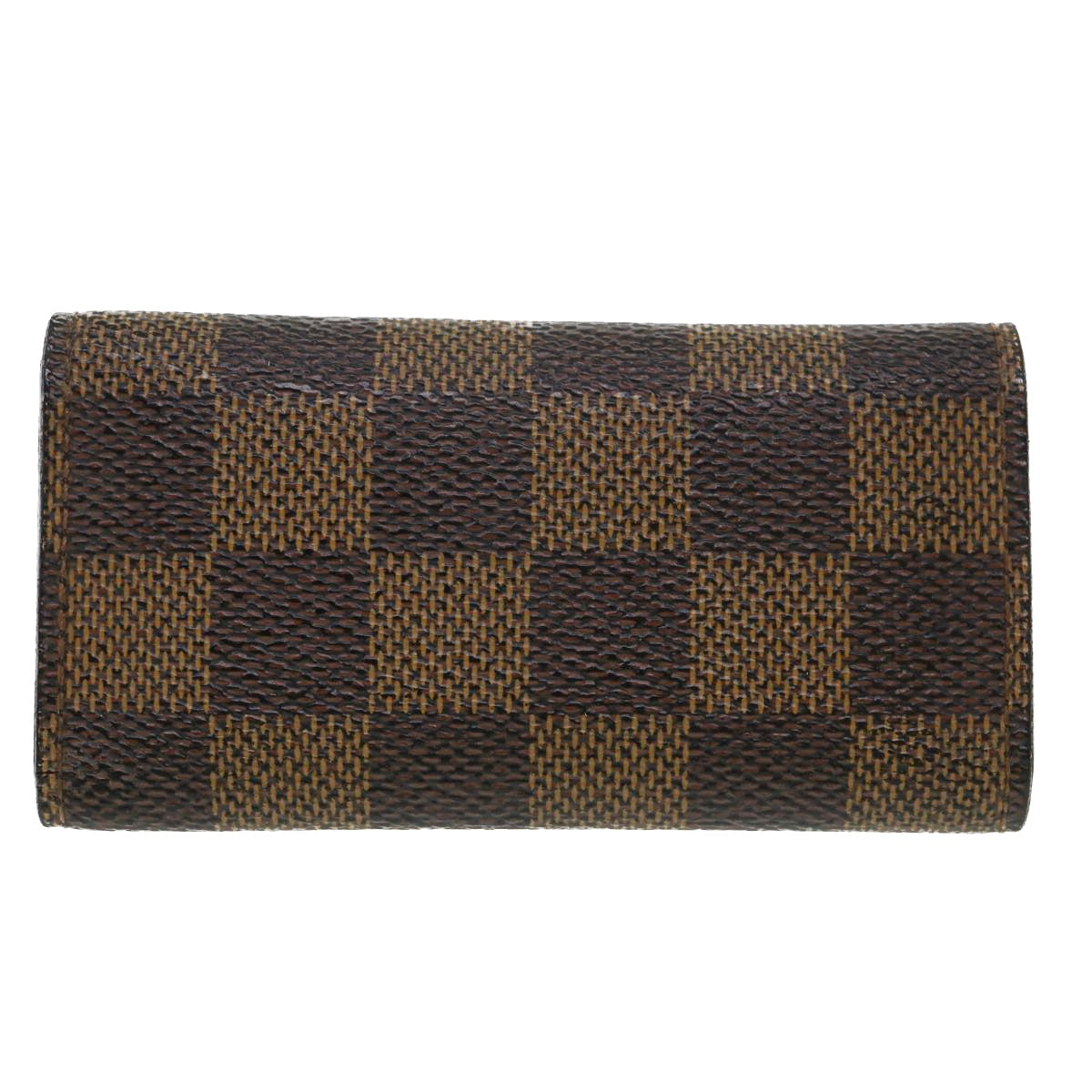 LOUIS VUITTON Damier Ebene Multicles 4 Key Case N62631 LV Auth 39594