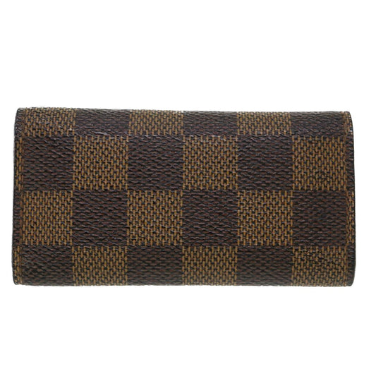 LOUIS VUITTON Damier Ebene Multicles 4 Key Case N62631 LV Auth 39594