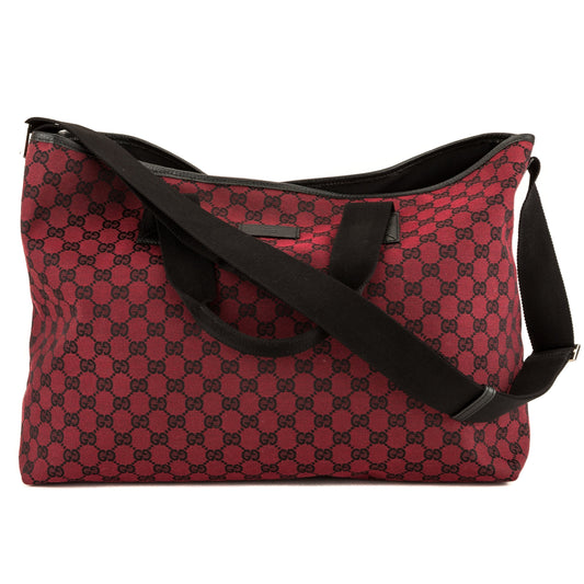 G*G Red and Black GG Monogram XL Tote (3969023)