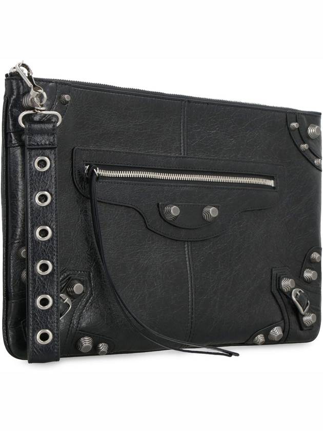 Luxury Balenciaga  Le Cagole Large Clutch Bag Black