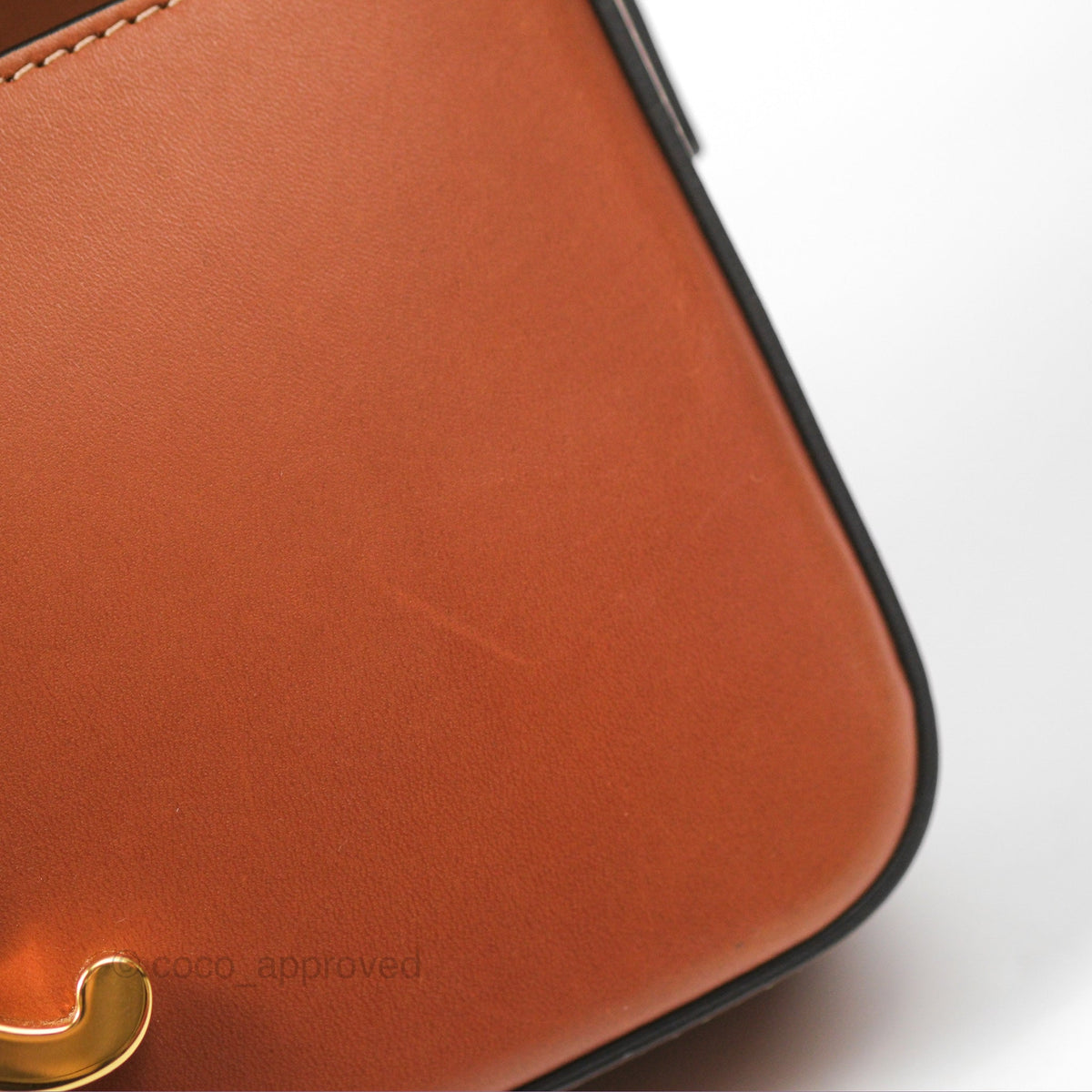 Celine Triomphe Shoulder Bag Tan Calfskin