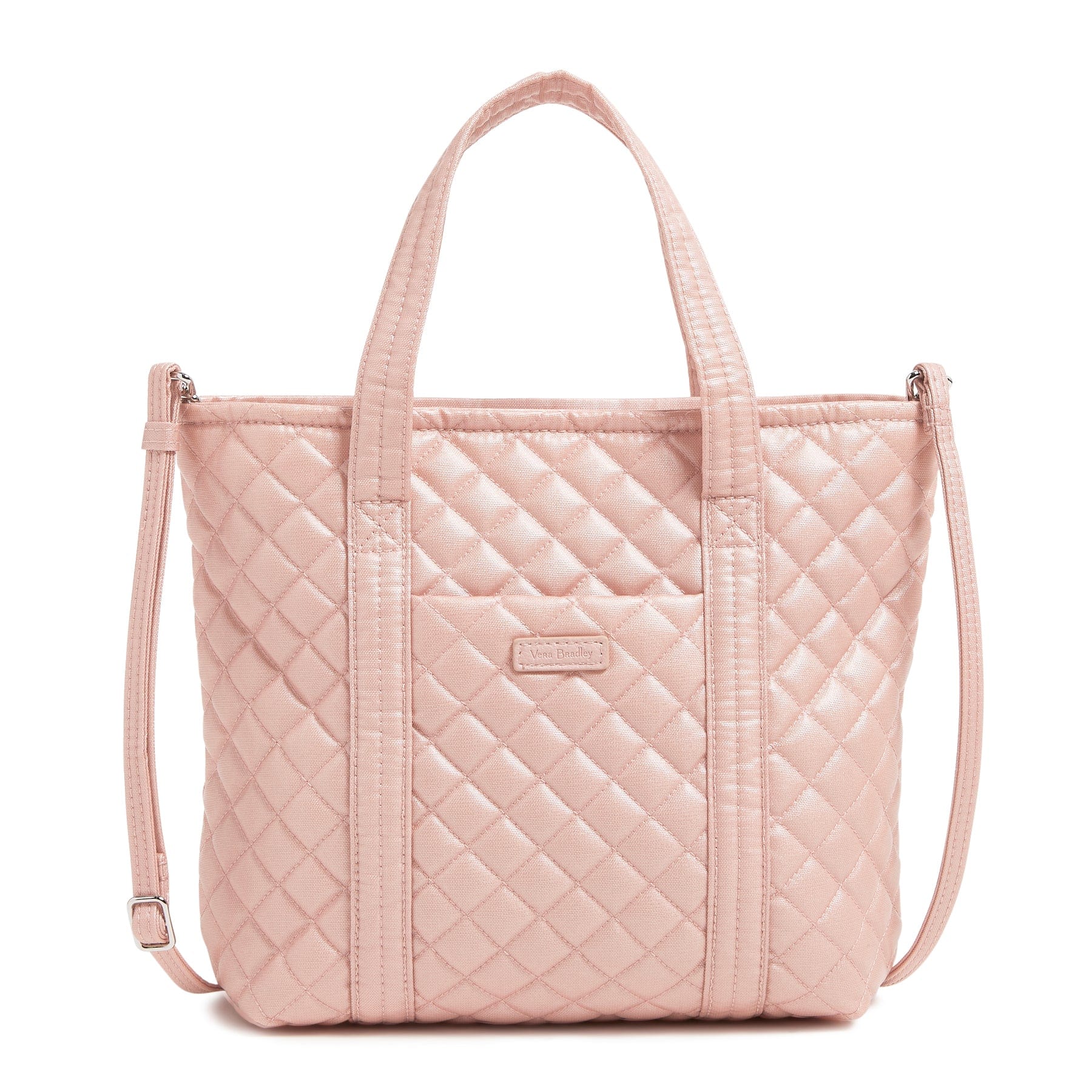Mini Vera Tote Bag-Rose Quartz-Image 1-Vera Bradley