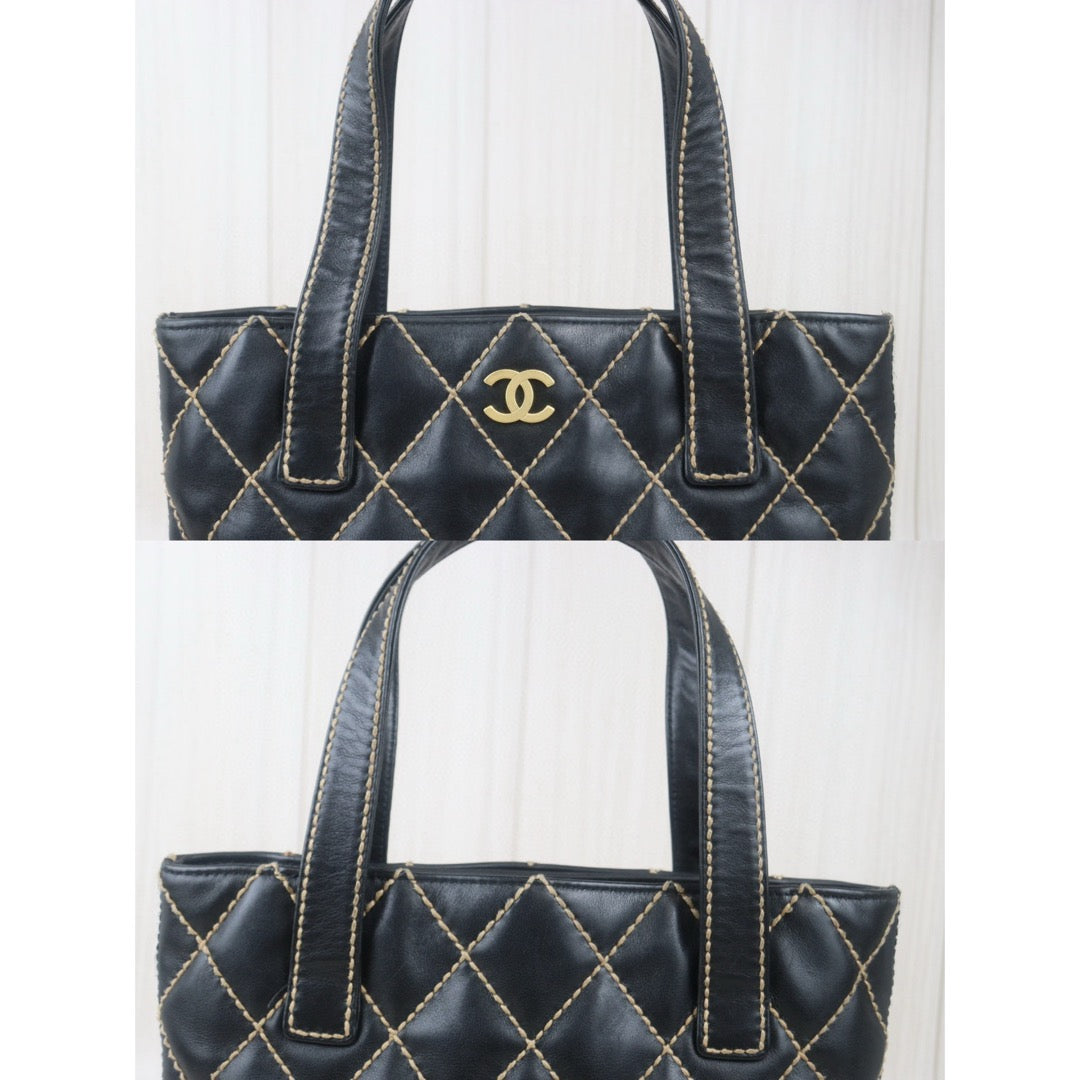 Good ( Rank AB)｜ CHANEL Calf Leather Hand Bag Made In 2002～2003Year｜VT25030112