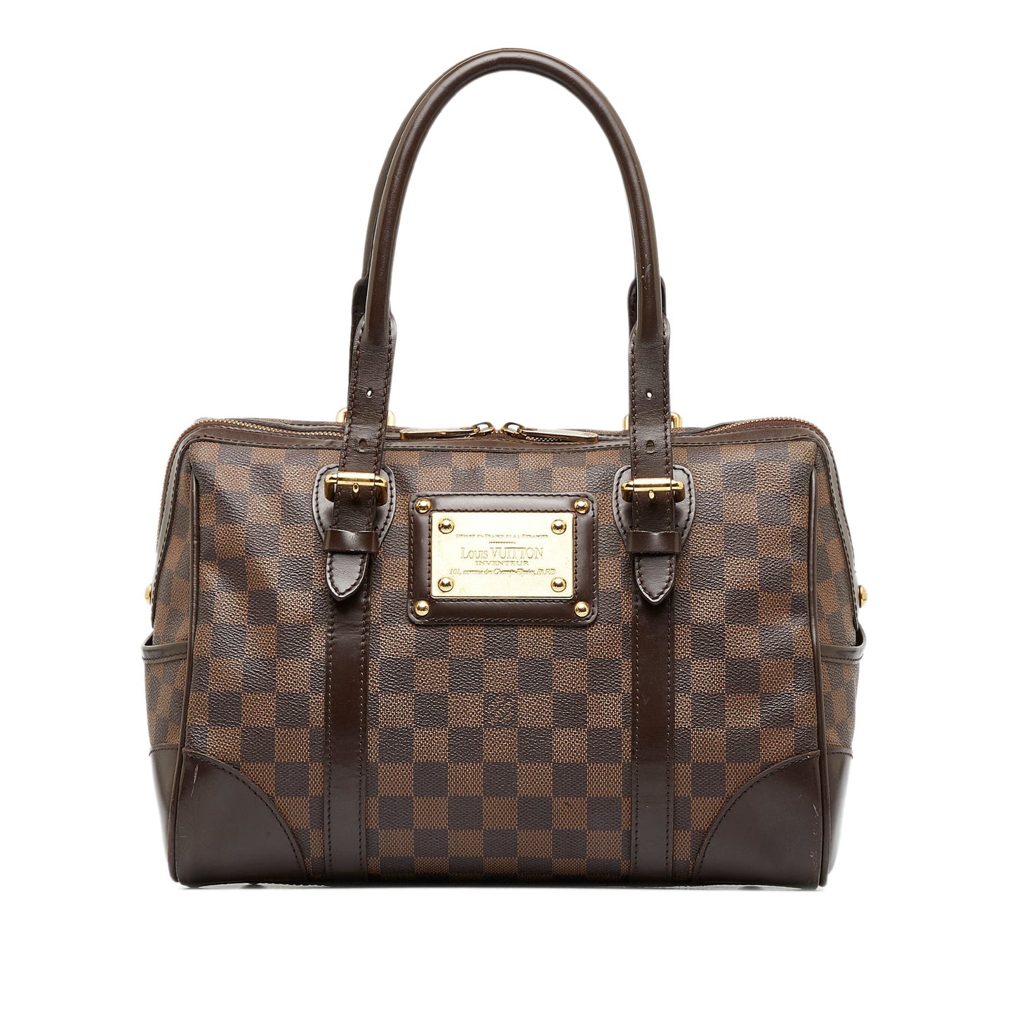 LOUIS VUITTON Damier Ebene Berkeley Handbag