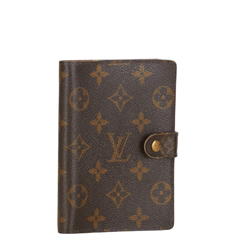 Louis Vuitton Monogram nda PM 6  Handbook Cover R20005 Brown PVC Leather  Louis Vuitton