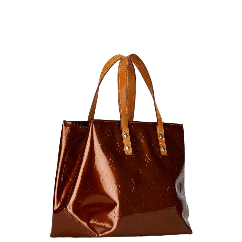 Louis Vuitton Monogram Vernis Reed PM Handbag M91146 Bronze Brown Patent Leather  Louis Vuitton