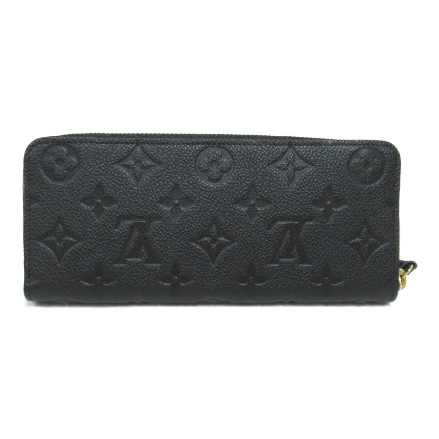 Louis Vuitton Portefolio Clemence Round Long Wallet Round Long Wallet Leather Monogram Emplant   Black M60171