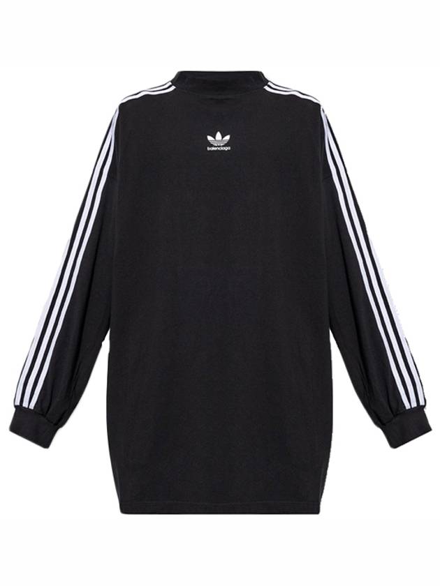 Luxury Balenciaga  Oversized Long Sleeve T-Shirt Black