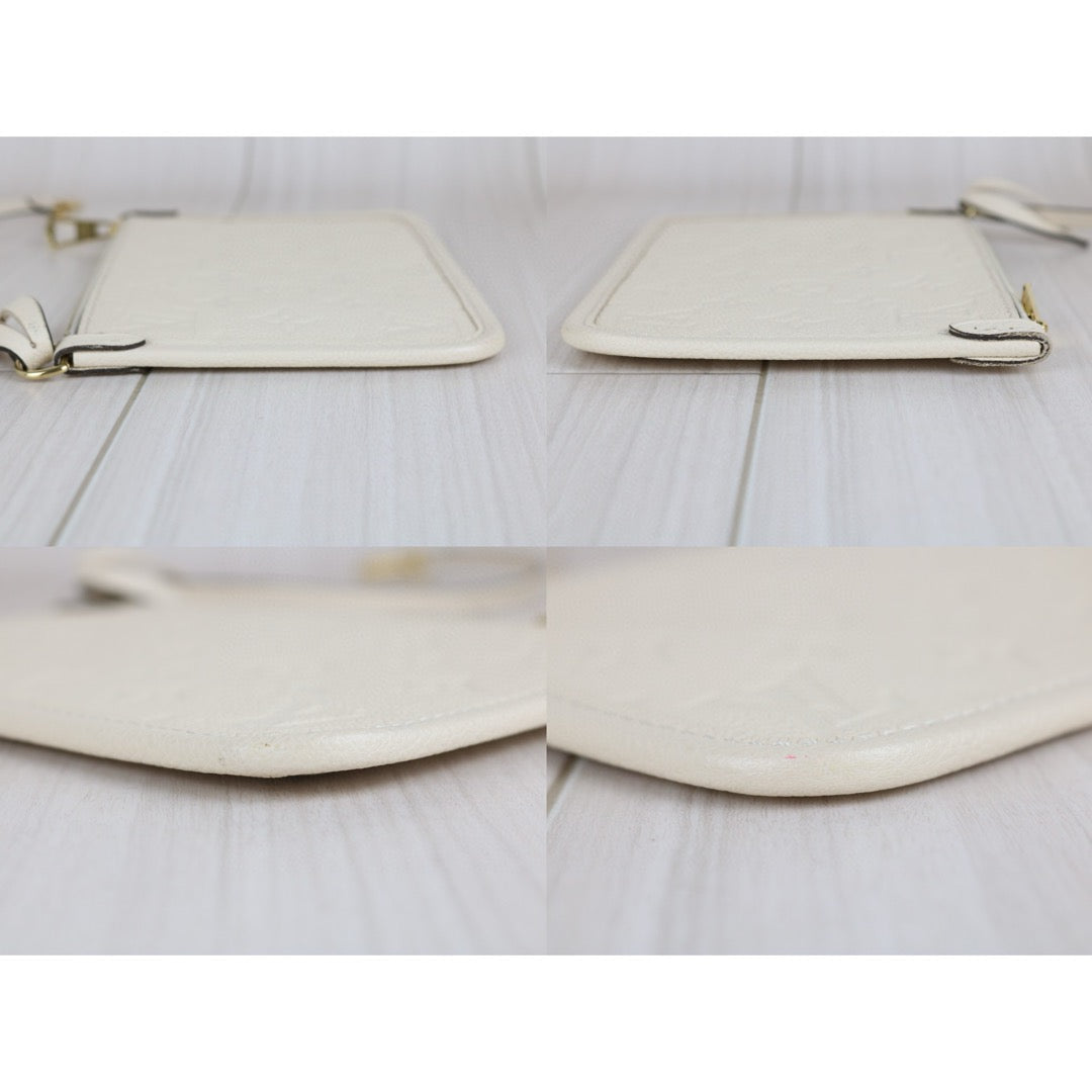 Very Good ( Rank A) ｜LV Monogram Leather Empreinte carryall PM White Shoulder Bag｜B25012202