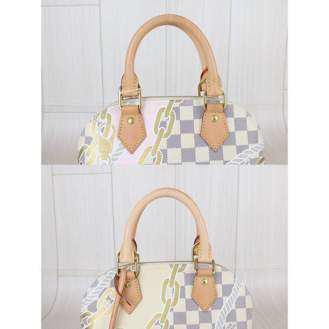 Good ( Rank AB)｜ LV Damier Azur Nautical Alma BB HandBag Shoulder Bag  IC Chips Model ｜X25032510