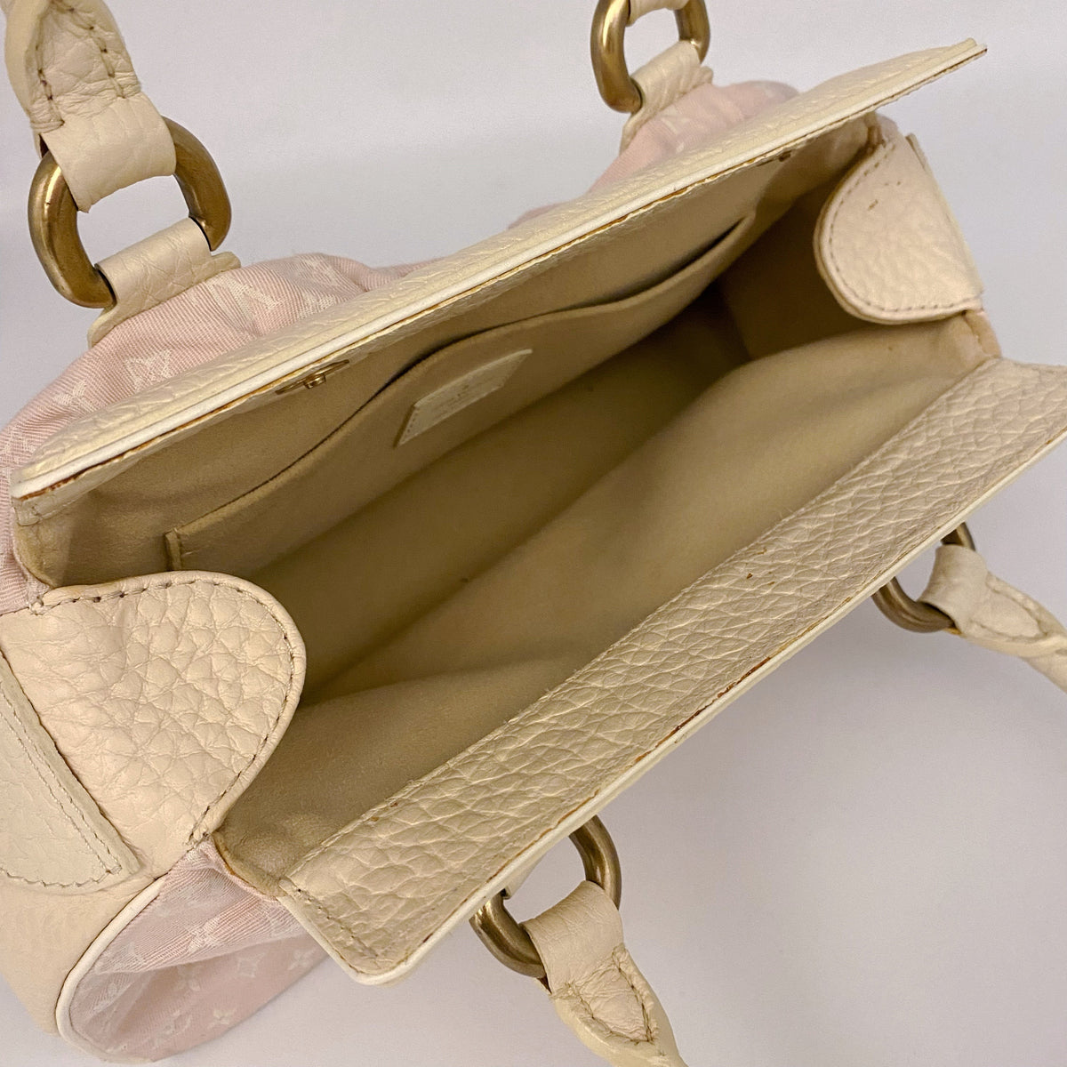 Louis Vuitton Pink Mini Lin Trapeze Handbag